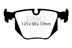EBC Racing 01-07 BMW M3 3.2L (E46) RP-X Rear Brake Pads - Image 2