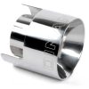 Dinan Double-Walled 4.5in Clamp-On Exhaust Tip - Polished - 4.5in Outlet / 3in Inlet