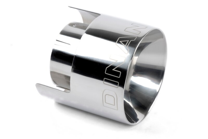 Dinan Double-Walled 4.5in Clamp-On Exhaust Tip - Polished - 4.5in Outlet / 3in Inlet