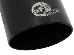 aFe MACH Force-Xp Universal 409 SS Single-Wall Clamp-On Exhaust Tip - Black - Image 5