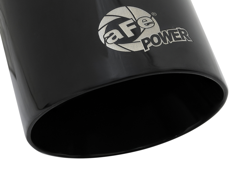 aFe MACH Force-Xp Universal 409 SS Single-Wall Clamp-On Exhaust Tip - Black - Image 5