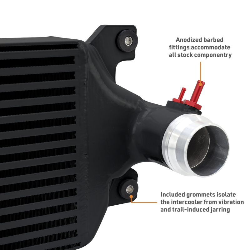 Mishimoto 2024+ Toyota Tacoma Performance Intercooler - Black - Image 4