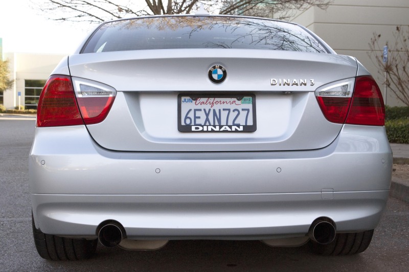 Dinan 07-11 BMW 335i/335xi (E90) Free Flow Axleback Exhaust System - Black Tips - Image 2