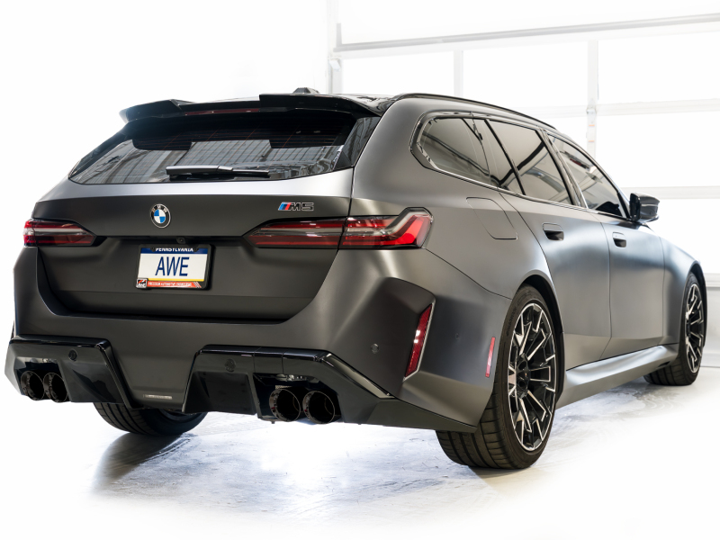 AWE Tuning BMW G90/G99 M5 Touring Edition Cat-Back Exhaust - Diamond Black Tips - Image 10