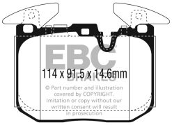 Alternative view of EBC 2014+ BMW I8 1.5L Turbo/Electric Yellowstuff Front Brake Pads