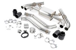 Dinan 23-26 BMW M240i/M240i xDrive (G42) Valved Axleback Exhaust System - Black Tips