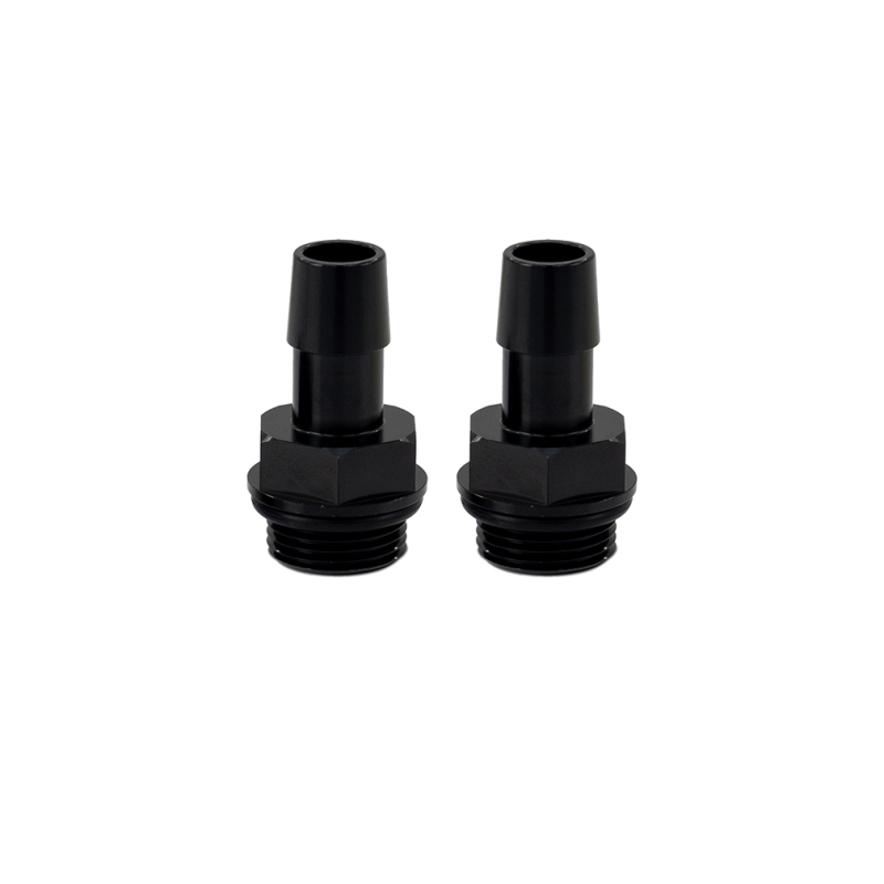 Mishimoto 2pcs. M20x1.5 1/2in Aluminum Catch Can Fittings - Black - Image 2