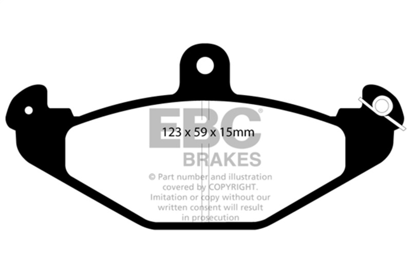 EBC 08+ Lotus 2-Eleven 1.8 Supercharged Ultimax2 Rear Brake Pads