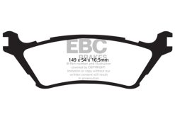 Alternative view of EBC 15+ Ford F150 2.7 Twin Turbo (2WD) Yellowstuff Rear Brake Pads