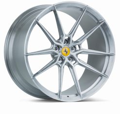 Vossen x Novitec NF9 22x12in - 5x114.3 BP - ET49 - Brushed Gloss Clear Ferrari 458 Rear Wheel