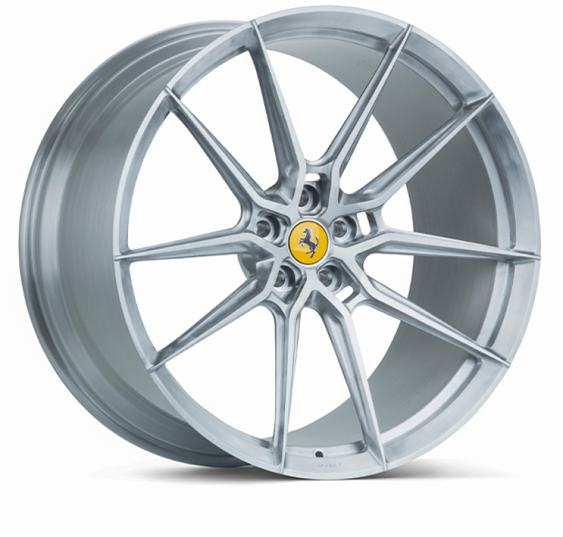 Vossen x Novitec NF9 20x9in - 5x114.3 BP - ET35 - Brushed Gloss Clear Ferrari 488 / F8 Front Wheel