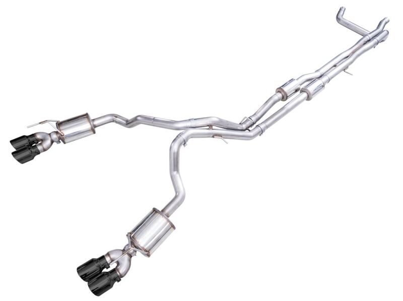 AWE 2021+ Chevy Suburban/GM Yukon XL 6.2L 0FG Edition Cat Back Exhaust - Quad Diamond Chrome Tips - Image 2