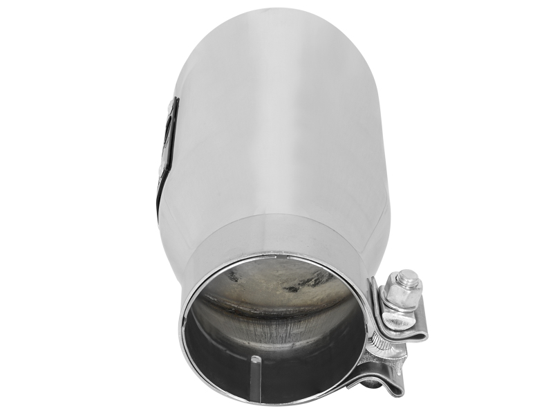 aFe MACH Force-Xp Universal Exhaust Tip 3 IN Inlet x 4-1/2 IN Outlet x 9 IN L- Polished Tip - Image 4