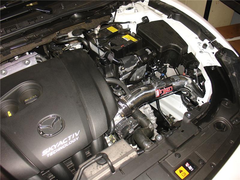 Injen 14-15 Mazda 6 2.5L 4cyl Black Cold Air Intake w/ MR Tech & Air Fusion - Image 2