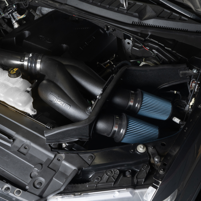 Injen 15-25 Ford F150 / 18-24 Ford Expedition Midnight Black Power-Flow Air Intake System - Image 4