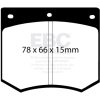 EBC 75-86 Ac 3000 3.0 Redstuff Front Brake Pads