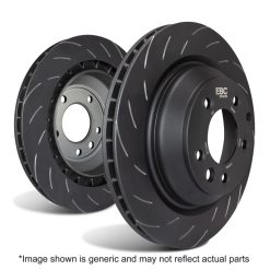 Alternative view of EBC Racing 14-22 Land Rover Range Rover Sport 5.0L Supercharged Rear 1-Piece SG Rotors