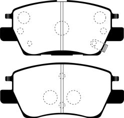 Alternative view of EBC 2016+ Chevrolet Cruze 1.4L Turbo (10.9in Front Rotor) Yellowstuff Front Brake Pads