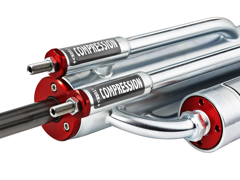 aFe Sway-A-Way 2.5 Bypass Shock 3-Tube w/ Piggyback Res. Left Side - 14in Stroke - Image 2