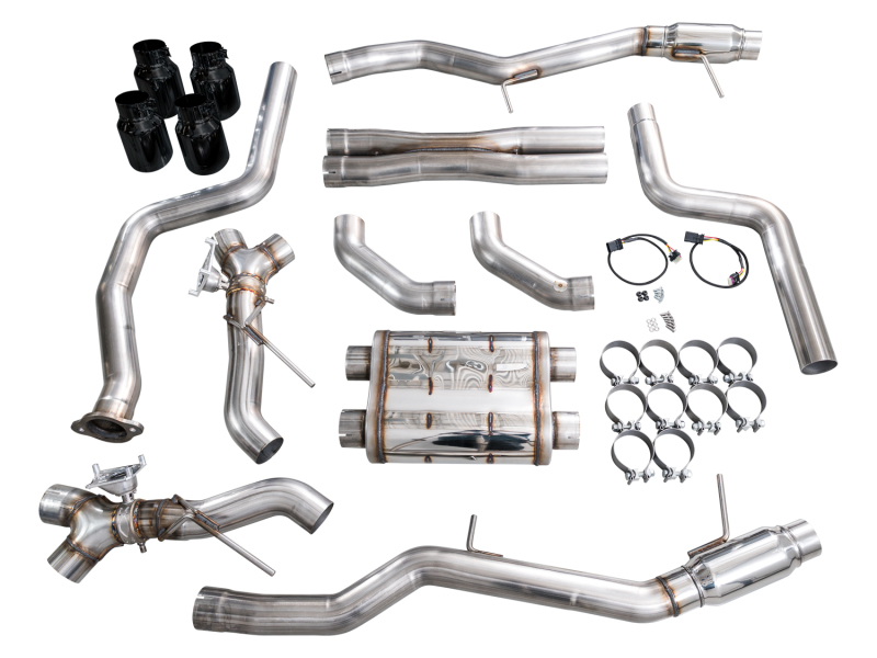 AWE Tuning 22-26 Cadillac CT5-V Blackwing SwitchPath Exhaust - Diamond Black Tips - Image 20