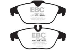Alternative view of EBC 13-16 Mercedes-Benz GLK250 2.1 Twin TD Yellowstuff Rear Brake Pads