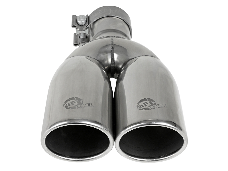 aFe MACH Force-Xp Universal Exhaust Tip 2-1/2 IN Inlet x 3-1/2 IN Outlet X 12 IN L - Image 3