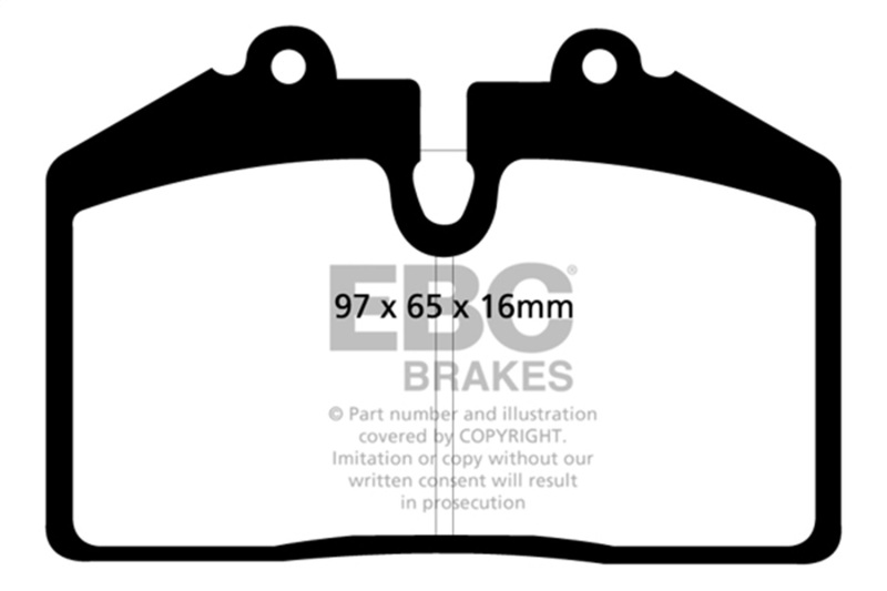 EBC 92-93 Porsche 911 (964) 3.6 Carrera RS America Yellowstuff Front Brake Pads - Image 2