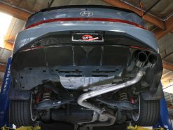 aFe Takeda Axle-Back Exhaust System Hyundai Elantra N Line 21-25 L4-1.6L- Carbon Fiber Tip - Image 5