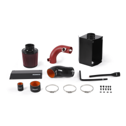 Alternative view of Mishimoto 2016+ Mazda Miata Performance Intake - Wrinkle Red