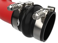 aFe 23-25 Ford F250/F350 Super Duty V8-6.7L BladeRunner Aluminum Hot & Cold Charge Pipe Kit - Red - Image 7