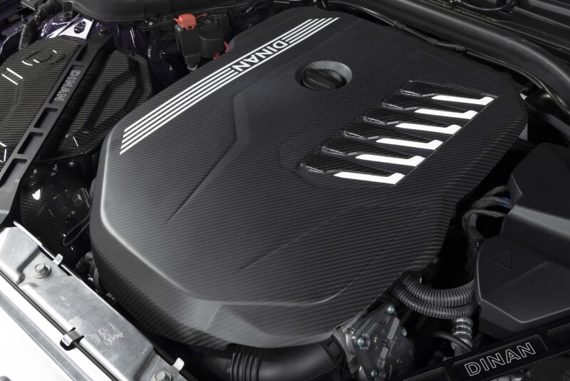 Dinan 19-26 BMW B58D (G01/G02/G20/G22/G23/G26/G42) Matte Carbon Fiber Engine Cover w/Gloss Accents - Image 11