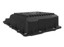 aFe 18-25 Jeep Wrangler JL V6 Transmission Pan - Black w/ Machined Fins - Image 5