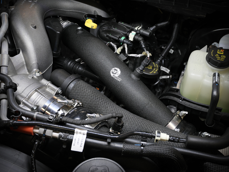 aFe 23-24 Ford F250/F350 Super Duty V8-6.7L BladeRunner 3 In. Aluminum Hot Charge Pipe- BLK - Image 7