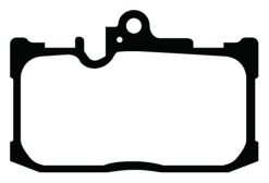 Alternative view of EBC 13+ Lexus GS350 3.5 F-Sport RWD Yellowstuff Front Brake Pads