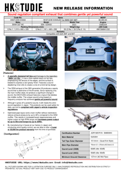 HKS HKSTUDIE EXHAUST for BMW G87 6MT - Image 3