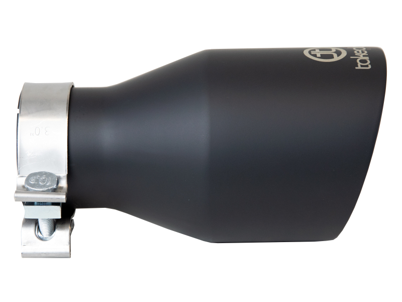 aFe Takeda Universal Exhaust Tip 3 IN Inlet x 5 IN Outlet x 9 IN L- Black - Image 2