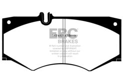 Alternative view of EBC 02-08 Mercedes-Benz G500 5.0 Yellowstuff Front Brake Pads