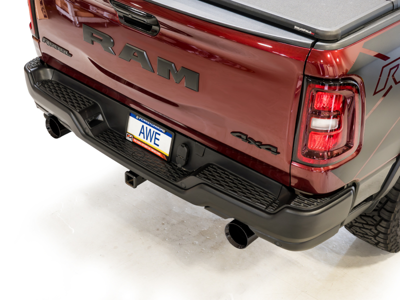 AWE Tuning 2025+ RAM 1500 3.0TT Rebel 0FG Cat-Back Exhaust w/ Diamond Black Tips - Image 7