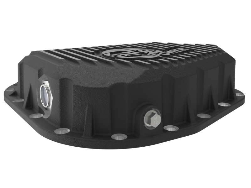 aFe POWER Pro Series Rear Diff Cover Black w/ Machined Fins Ford F-250/350 23-26 (Sterling 11.6) - Image 7