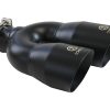 aFe Takeda 2.5in 304 Stainless Steel Clamp-on Exhaust Tip Driver Side 2.5in Inlet 4inDual-Black