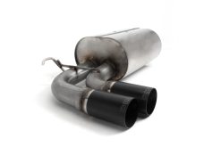 Dinan 17-20 BMW 330i/430i (F30/F31/F32/F33/F36) Free Flow Axleback Exhaust System - Black Tips - Image 3