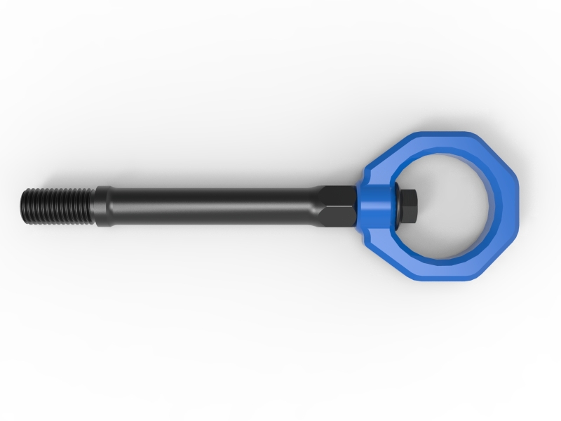 aFe CONTROL Front Tow Hook Chevrolet Corvette (C8) 20-25 V8-6.2L- Blue - Image 4