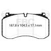 EBC 2018+ Mercedes-Benz G63 AMG (BM463) 4.0TT Yellowstuff Front Brake Pads