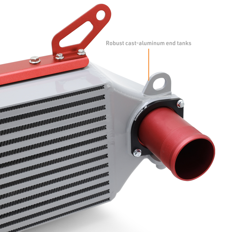 Mishimoto 2023+ Toyota GR Corolla Intercooler & Pipe Kit - Silver Cooler - Black Pipes - Image 3