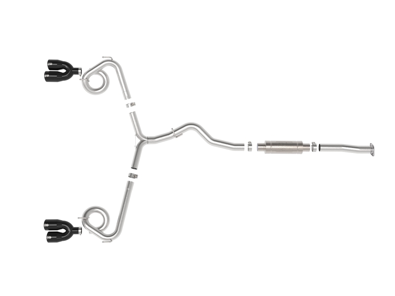aFe Subaru WRX/STi 15-21 H4-2.0/2.5L Takeda 3in to 2-1/2in Stainless Cat-Back Exhaust w/ Black Tip - Image 3