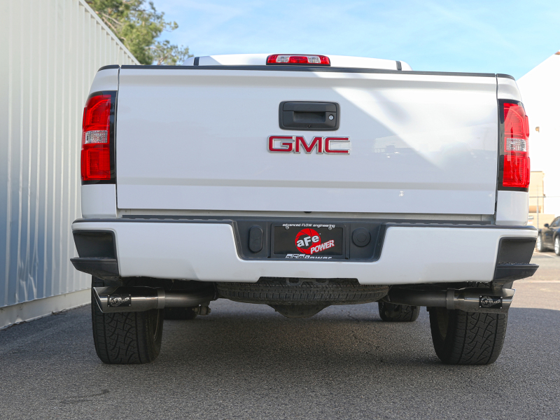 aFe Gemini XV Cat-Back Exhaust System GM Trucks 09-18 V6-4.3/V8-4.8/5.3L- Cut-Out Polished - Image 9
