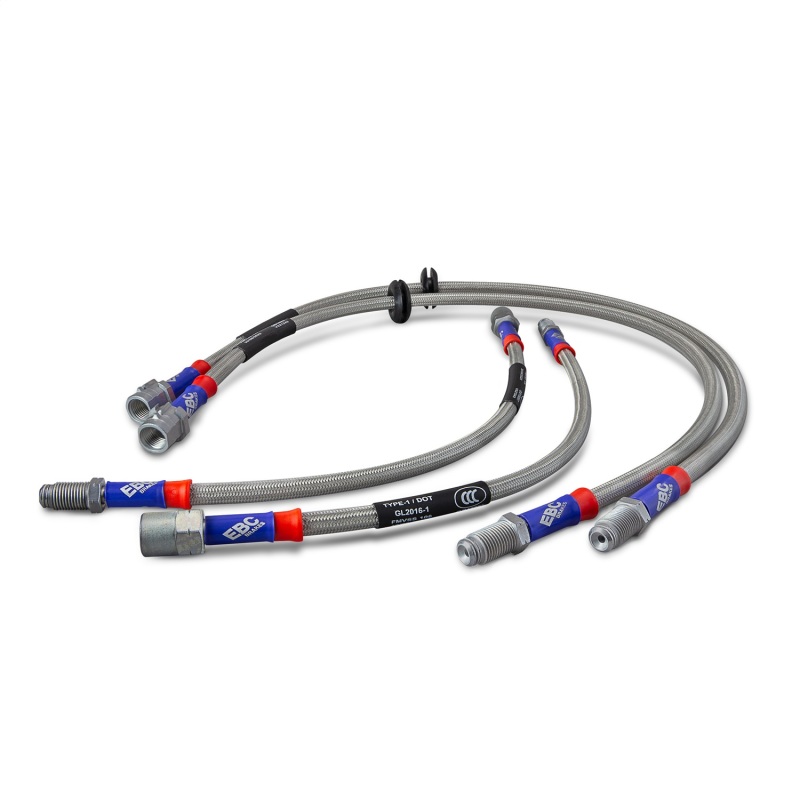 EBC 92-95 Mazda MX3 1.6L Stainless Steel Brake Line Kit - Image 3