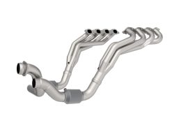 Kooks 20-22 Ford F250 7.3L V8 / Ford F350 7.3L V8 1-7/8in x 3in SS Headers w/ Green Catted Conn - Image 6
