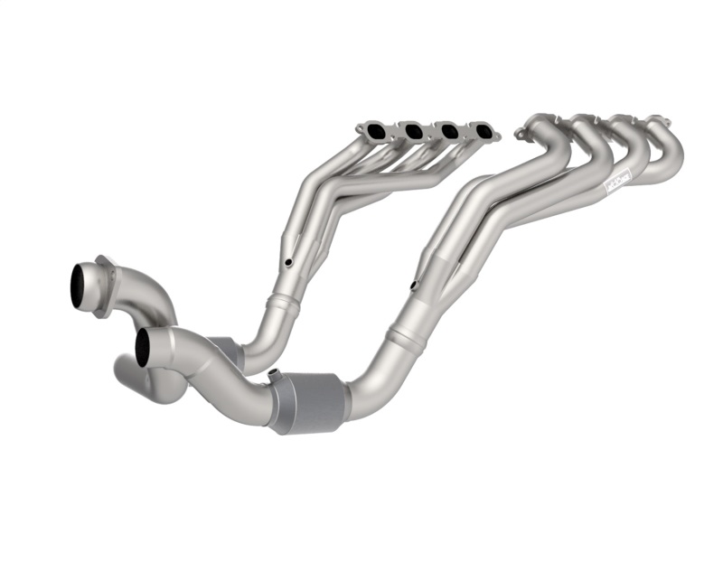 Kooks 20-22 Ford F250 7.3L V8 / Ford F350 7.3L V8 2in x 3in SS Headers w/ H.O. Green Catted Conn - Image 6