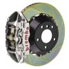 Brembo 15-23 Mustang Rear GTR BBK 4 Piston Billet 380x28 2pc Rotor Slotted Type1 - Nickel
